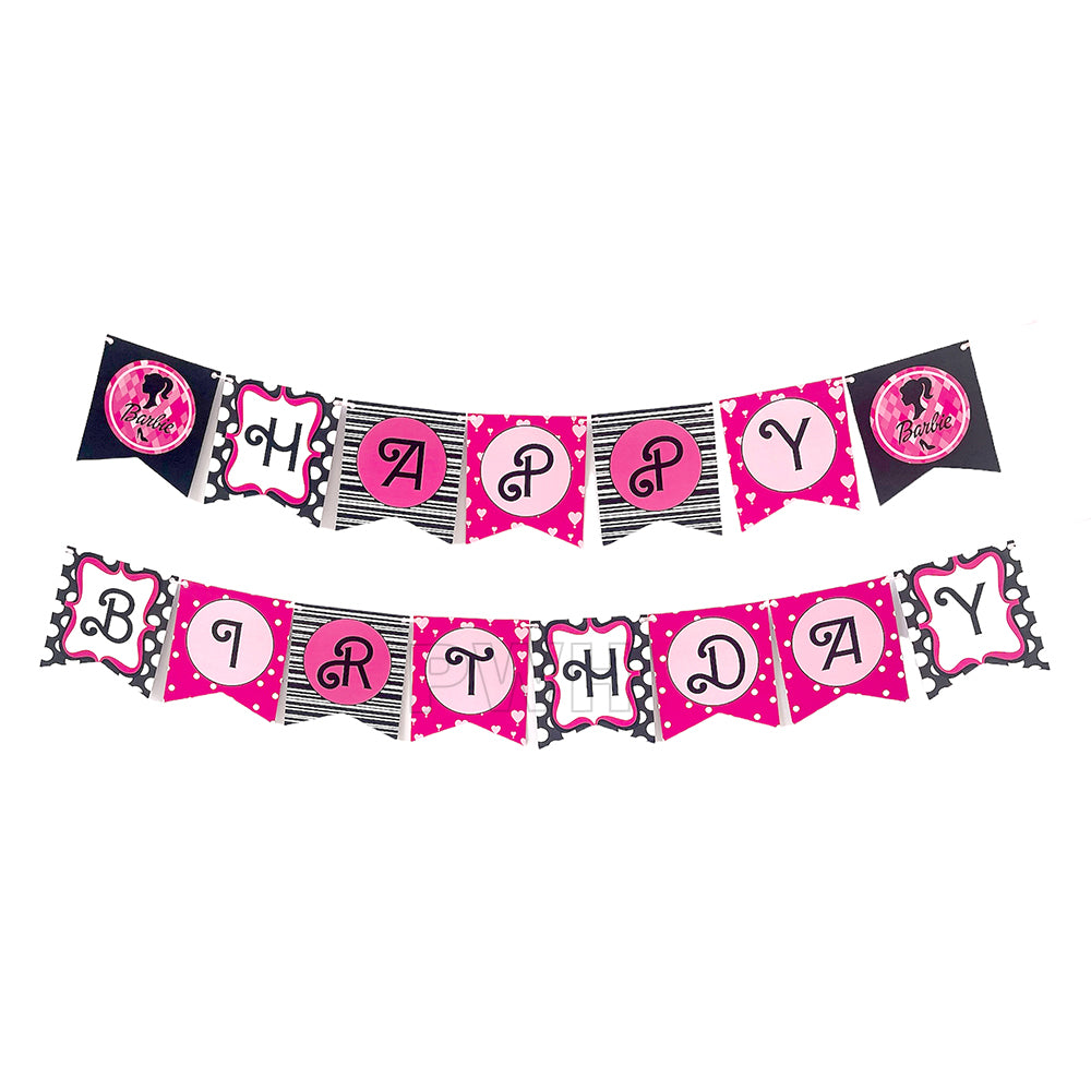 Barbie Happy Birthday Paper Wall Banner