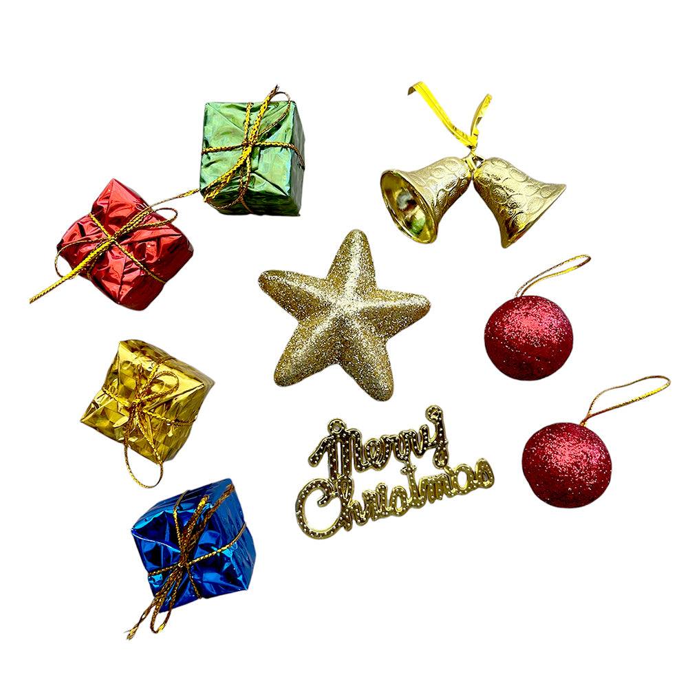 Christmas Tree Decorations Ornaments Set - Assorted Items  Party wholesale hub