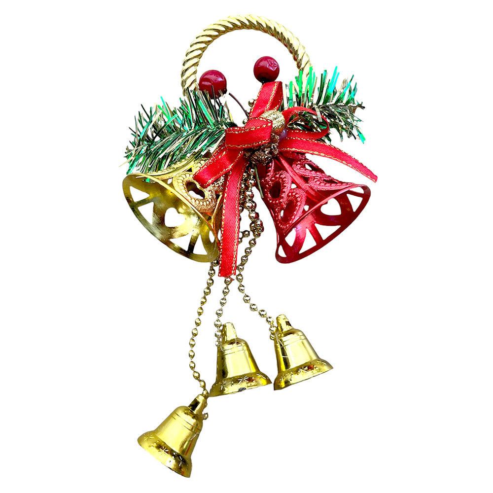 Christmas Bells Hanging Decoration for Tree Doors - Assorted Designs - Party wholesale hub