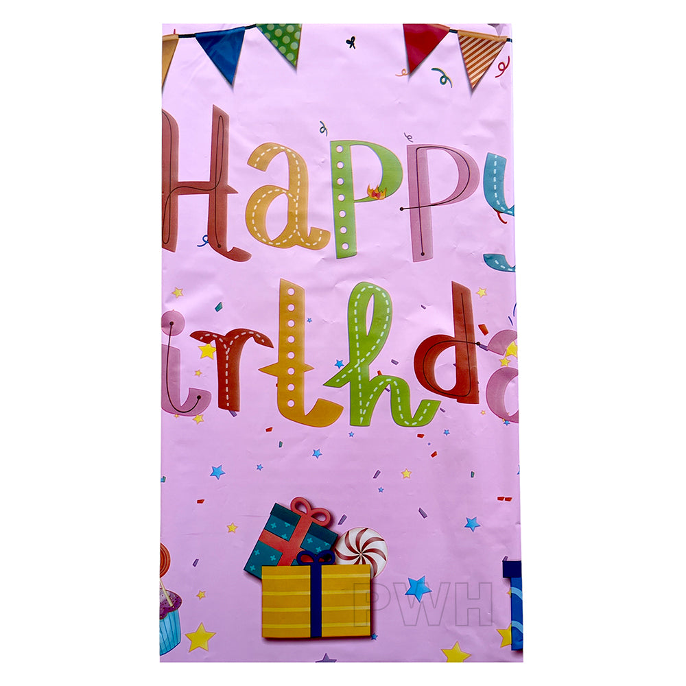 Happy Birthday Theme Table Cover