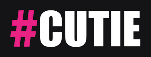 #Cutie - General Purpose Photo Booth Placard - Party Wholesale Hub