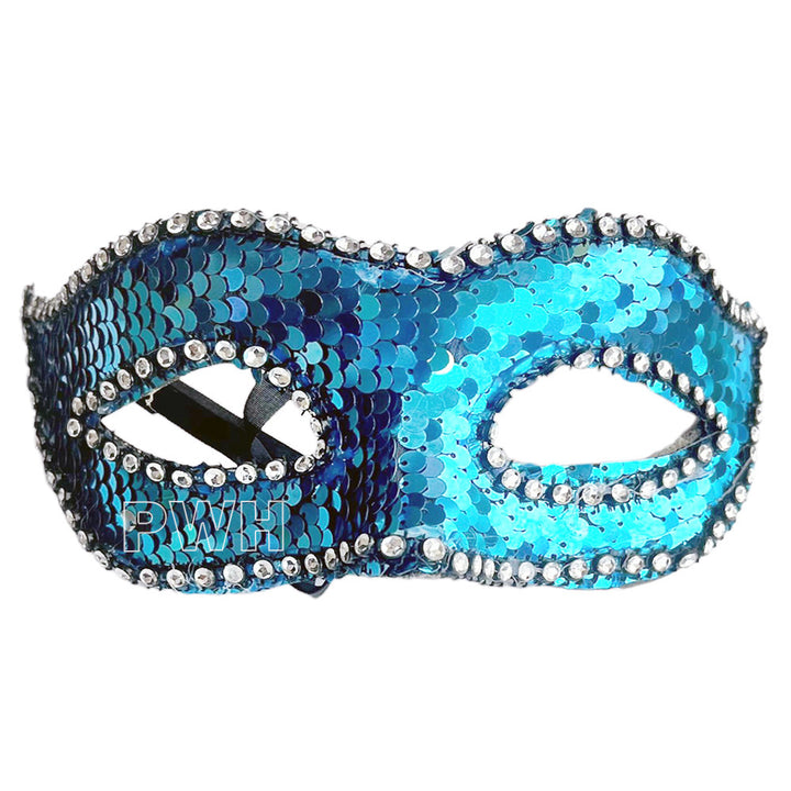Sequin Half Face Party Mask - Assorted colors