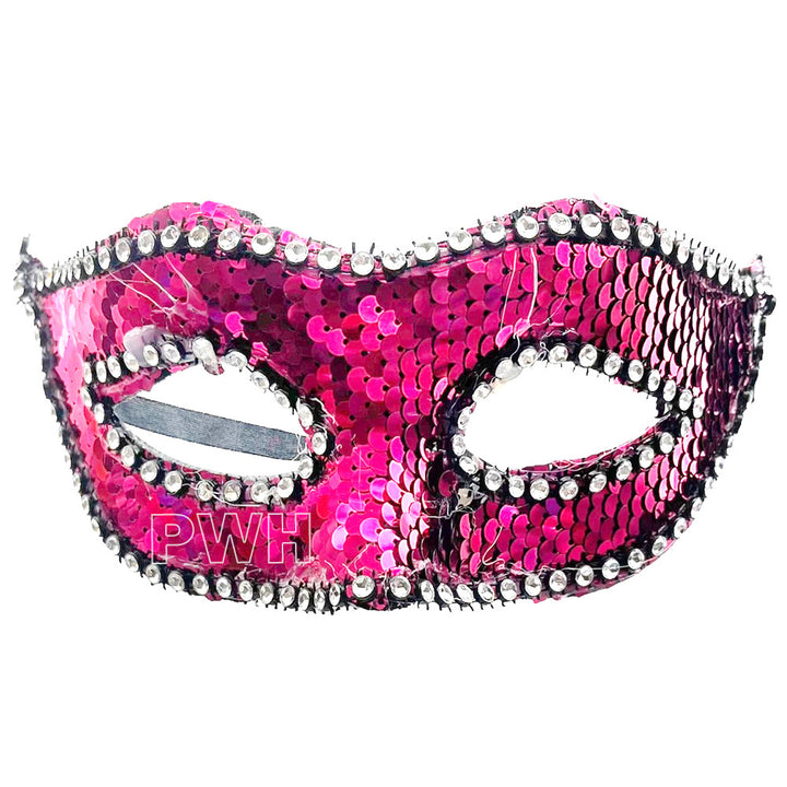 Sequin Half Face Party Mask - Assorted colors