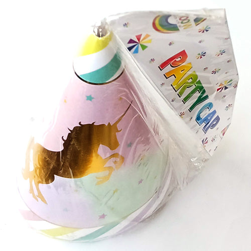Unicorn Theme Glossy Birthday Caps  - Party Wholesale Hub