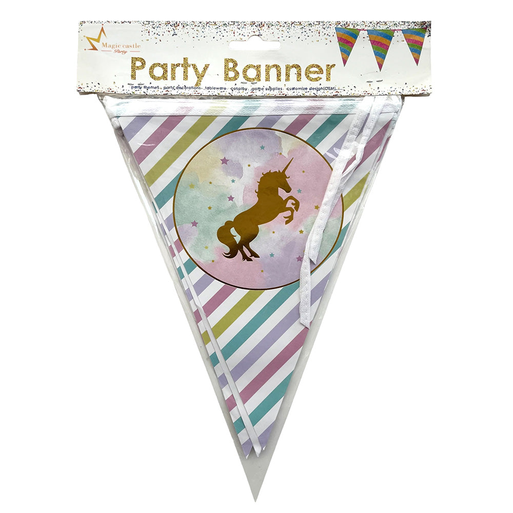 Unicorn theme party wall banner - partry wholesale hub