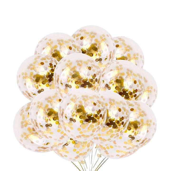 10" Confetti Balloon - 100Pcs [ Golden,Silver,RoseGold ]