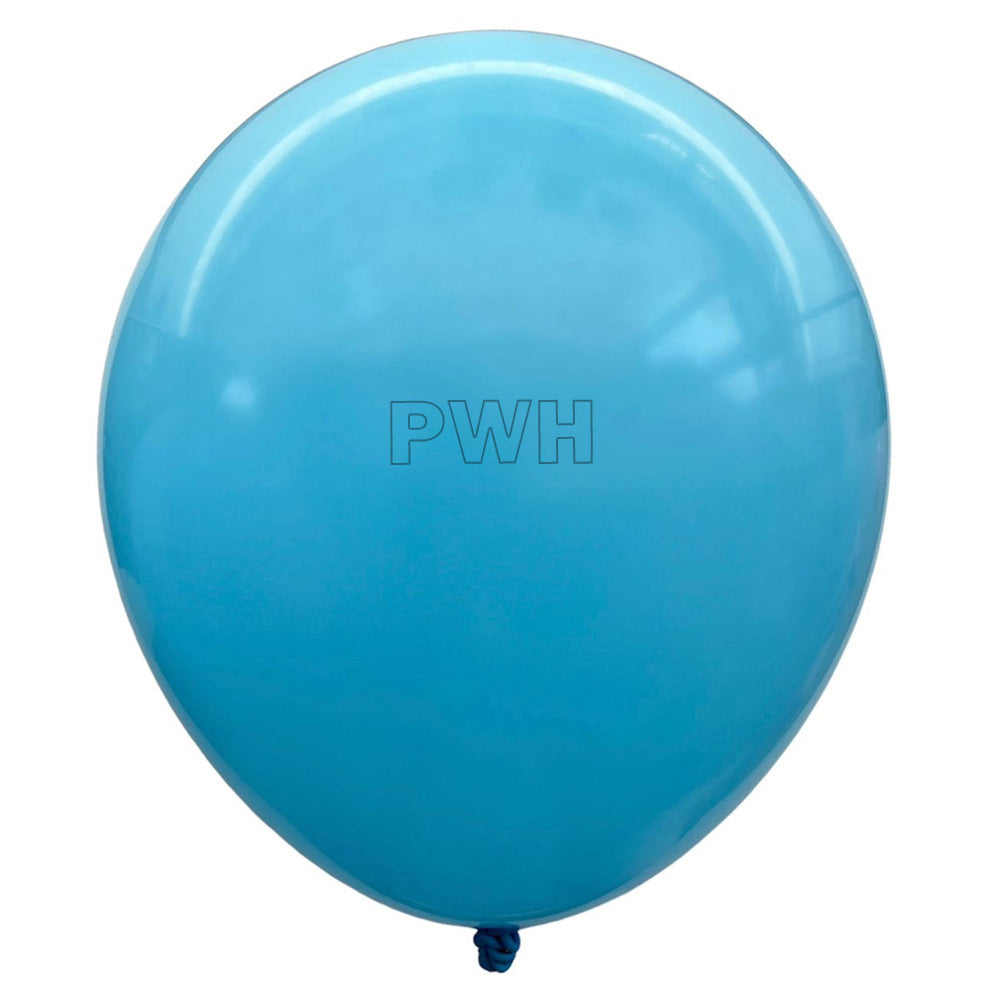 Premium 12 Inch Macaron Light Blue Pastel Latex Balloons Pack of 100 for Birthday, Wedding, Baby Shower, Balloon Arch and Wholesale Party Decoration Supplies