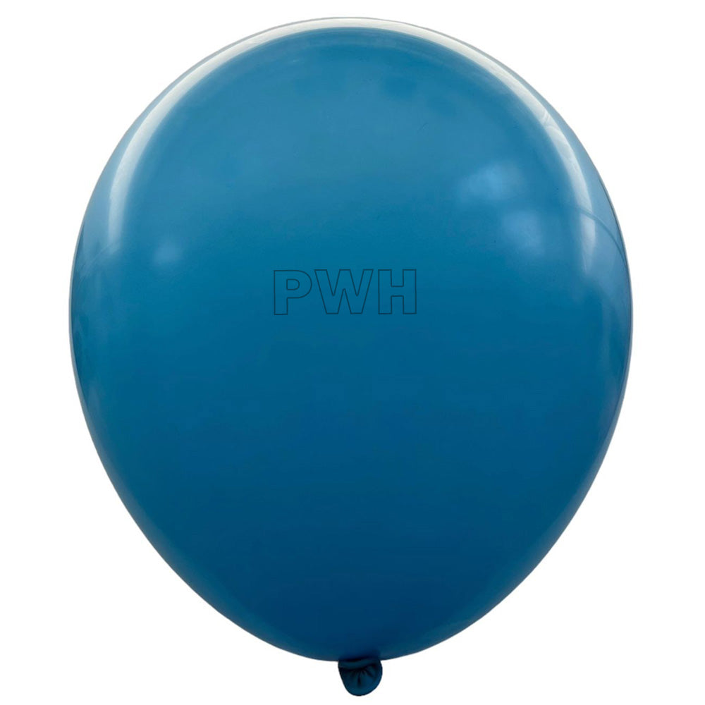 Premium 12 Inch Standard Arctic Blue Natural Latex Balloons Pack of 100 for Birthday, Wedding, Baby Shower, Balloon Arch and Wholesale Party Decoration Supplies