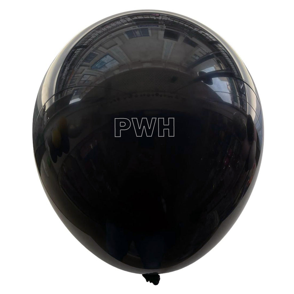 Premium 12 Inch Standard Black Natural Latex Balloons Pack of 100 for Birthday, Wedding, Halloween, Balloon Arch and Wholesale Party Decoration Supplies