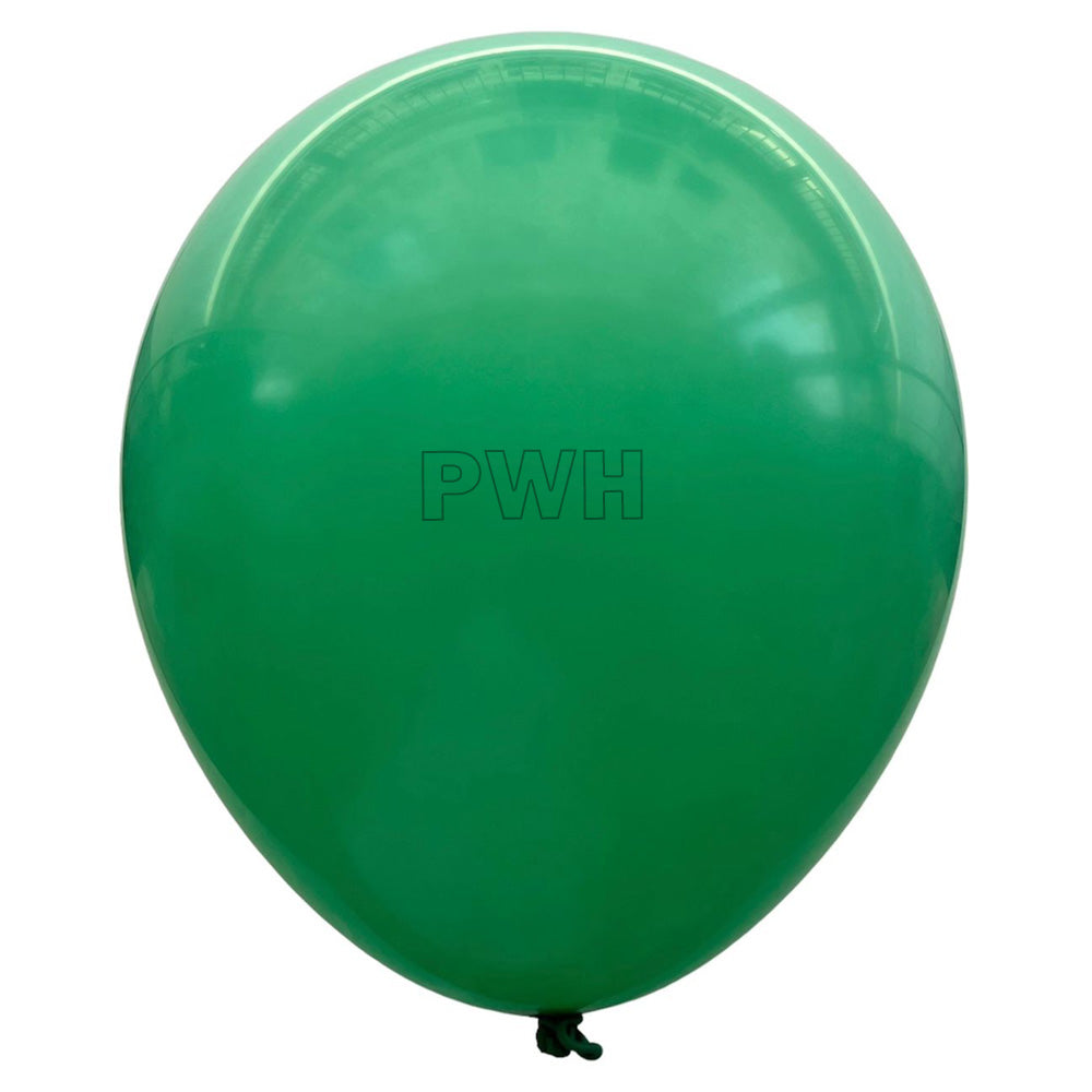 Premium 12 Inch Standard Green Natural Latex Balloons Pack of 100 for Birthday, Jungle Theme, Wedding, Balloon Arch and Wholesale Party Decoration Supplies