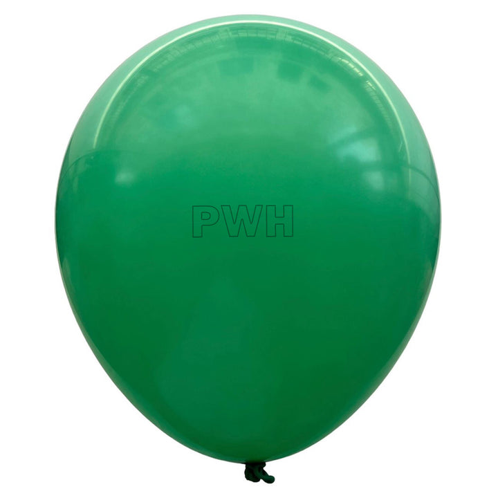 Premium 12 Inch Standard Green Natural Latex Balloons Pack of 100 for Birthday, Jungle Theme, Wedding, Balloon Arch and Wholesale Party Decoration Supplies