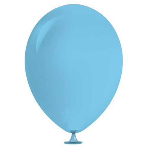 Premium 12 Inch Standard Light Blue Natural Latex Balloons Pack of 100 for Birthday, Wedding, Baby Shower, Balloon Arch and Wholesale Party Decoration Supplies