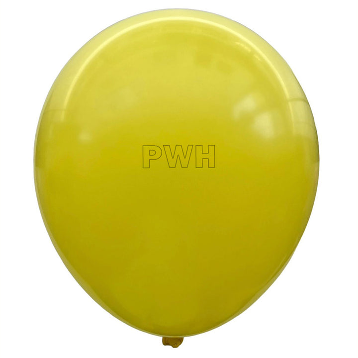 Premium 12 Inch Standard Yellow Natural Latex Balloons Pack of 100 for Birthday, Wedding, Baby Shower, Balloon Arch and Wholesale Party Decoration Supplies