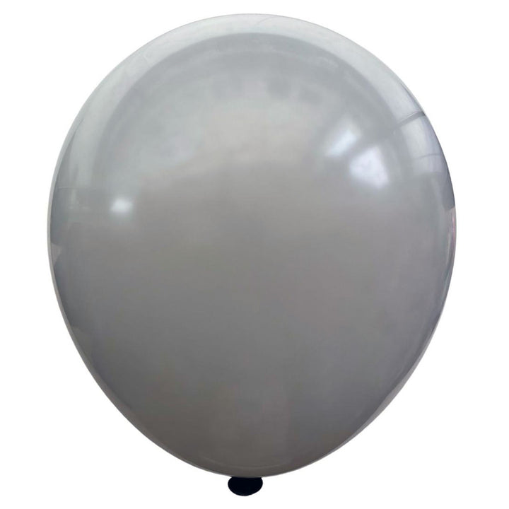 12" Standard Latex Balloons - Grey - Isolated - Party Wholesale Hub