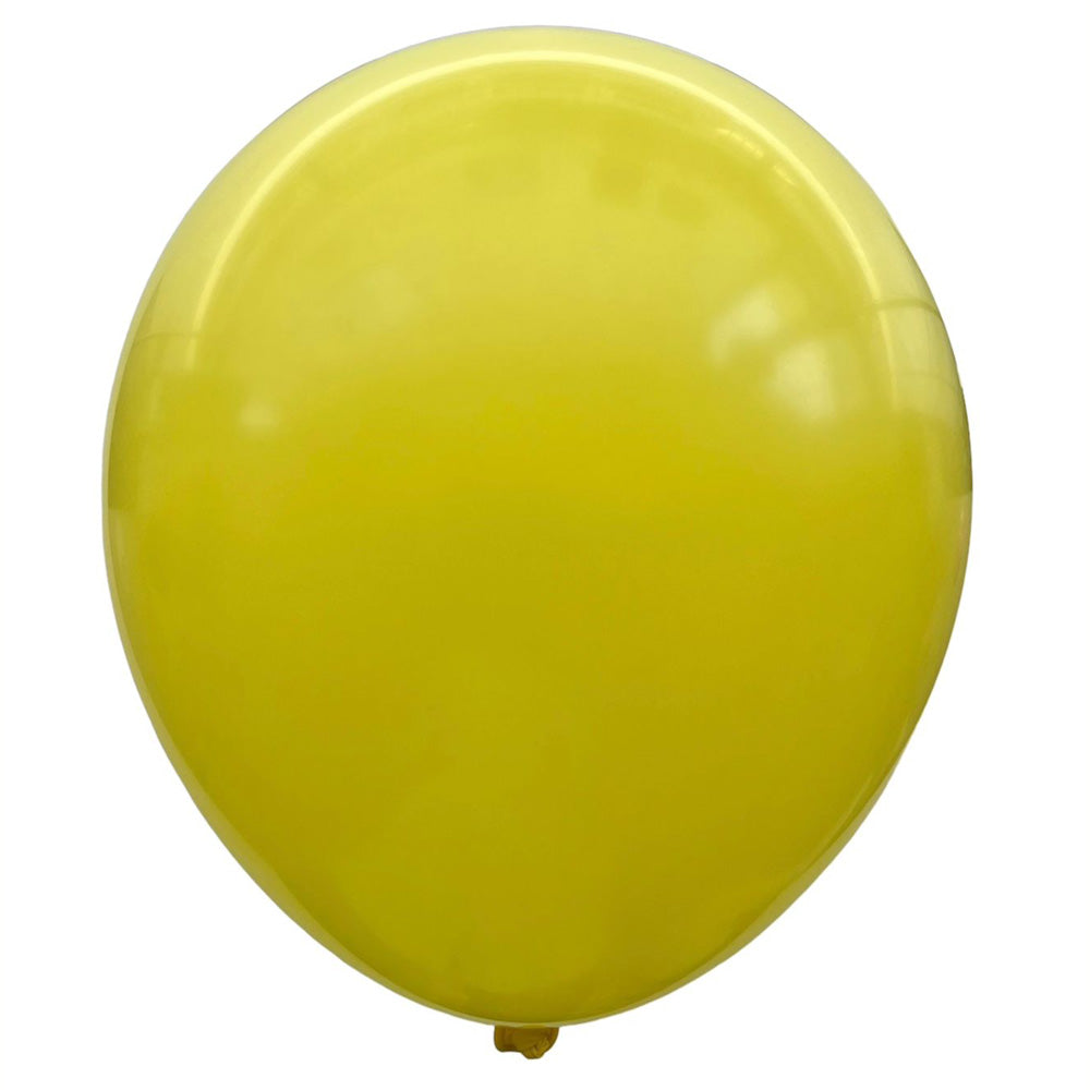 12" Standard Latex Balloons - Yellow - Isolated - Party Wholesale Hub