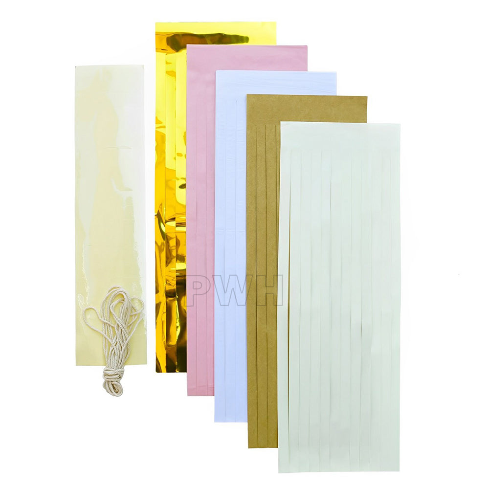 Tissue Paper Tassel Garland - Assorted Colors ( 3M/15 Tassels )