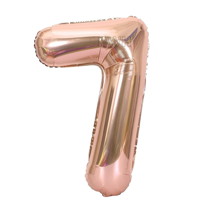 16" STANDARD Foil Number Balloons - RoseGold (Numbers 0 - 9)
