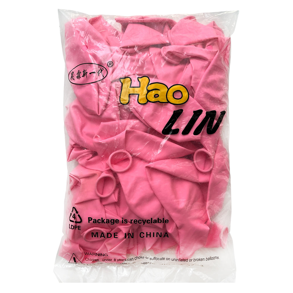 18-inch dark pink macaron latex balloons in a vibrant pastel shade, pack of 50, ideal for birthdays, baby showers, bridal showers, balloon arches, garlands, bouquets and elegant party decorations
