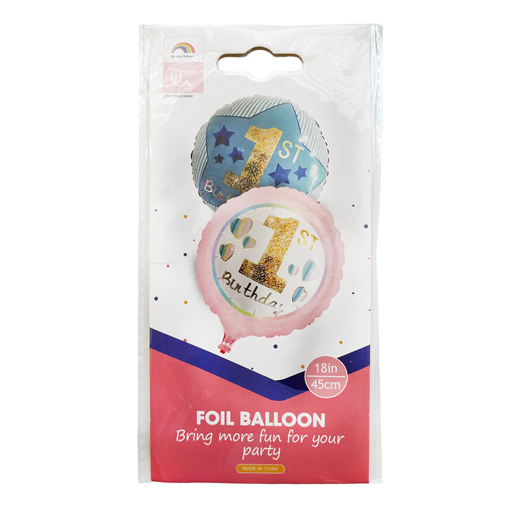 1st Birthday Foil Balloon-Party wholesale hub