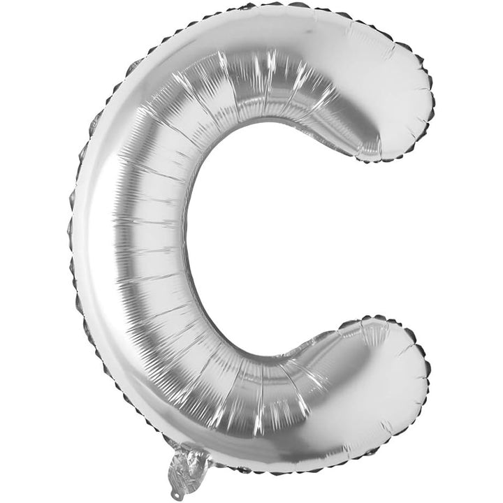 32-inch silver foil alphabet balloons A to Z for birthdays, parties, events and Personalised balloon decorations