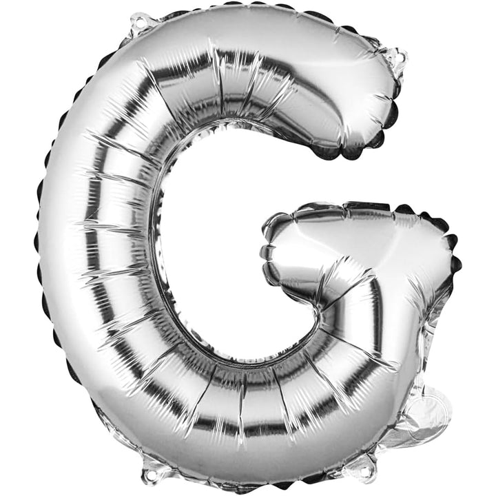 32-inch silver foil alphabet balloons A to Z for birthdays, parties, events and Personalised balloon decorations