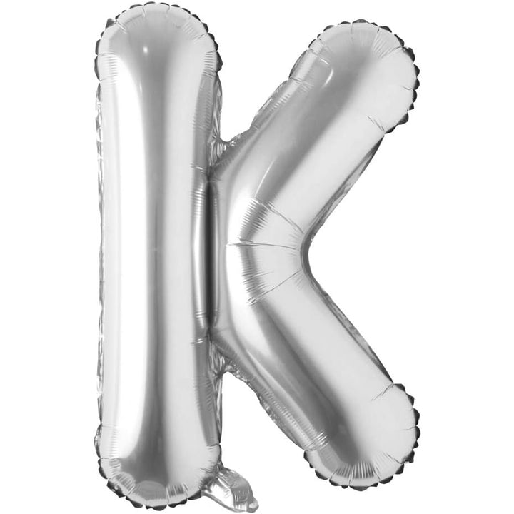 32-inch silver foil alphabet balloons A to Z for birthdays, parties, events and Personalised balloon decorations