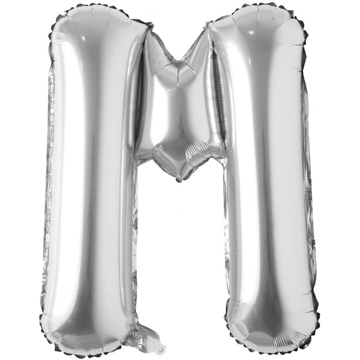 32-inch silver foil alphabet balloons A to Z for birthdays, parties, events and Personalised balloon decorations
