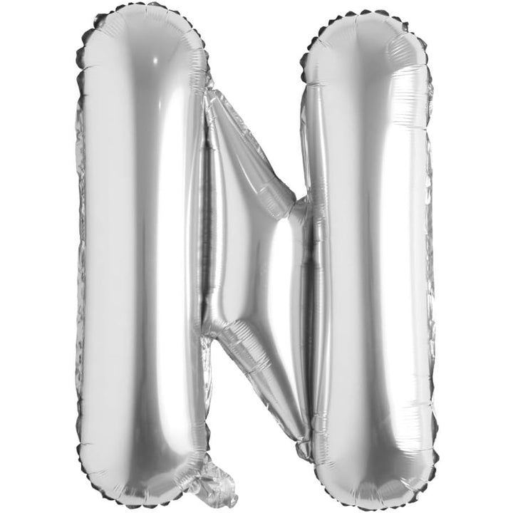 32-inch silver foil alphabet balloons A to Z for birthdays, parties, events and Personalised balloon decorations