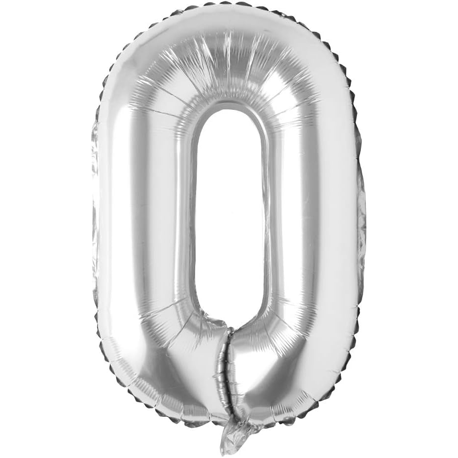 32-inch silver foil alphabet balloons A to Z for birthdays, parties, events and Personalised balloon decorations