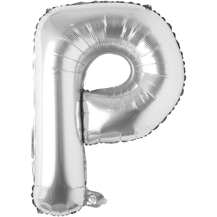 32-inch silver foil alphabet balloons A to Z for birthdays, parties, events and Personalised balloon decorations