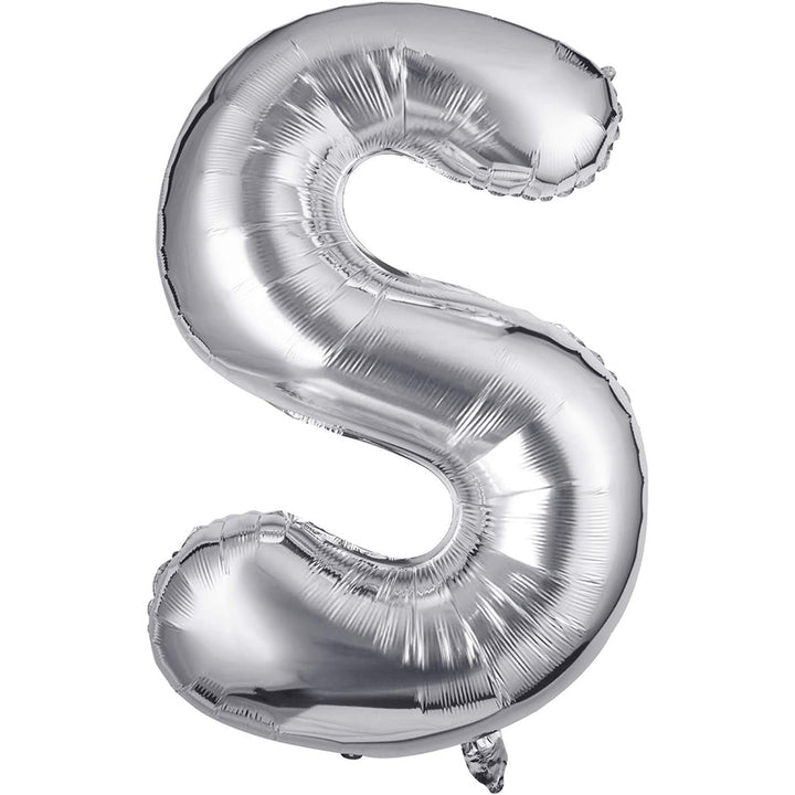 32-inch silver foil alphabet balloons A to Z for birthdays, parties, events and Personalised balloon decorations
