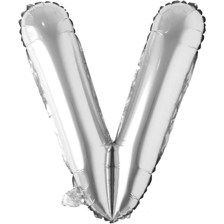 32-inch silver foil alphabet balloons A to Z for birthdays, parties, events and Personalised balloon decorations
