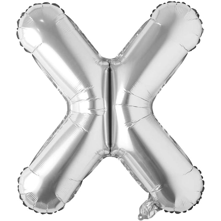 32-inch silver foil alphabet balloons A to Z for birthdays, parties, events and Personalised balloon decorations