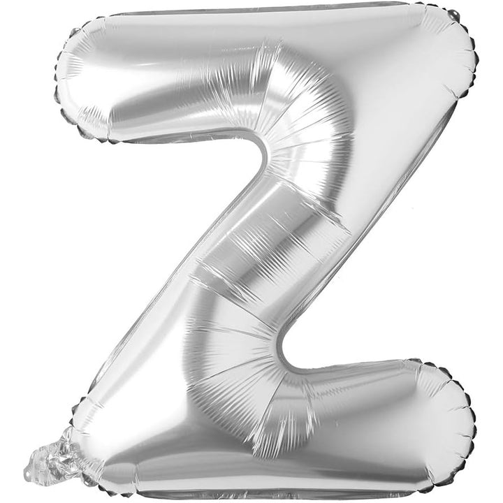 32-inch silver foil alphabet balloons A to Z for birthdays, parties, events and Personalised balloon decorations
