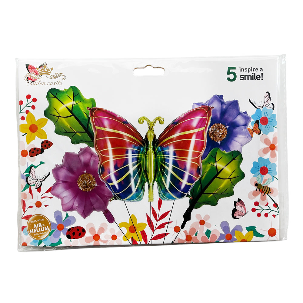 5 in 1 Butterfly Flowers Foil Set-Party wholesale hub