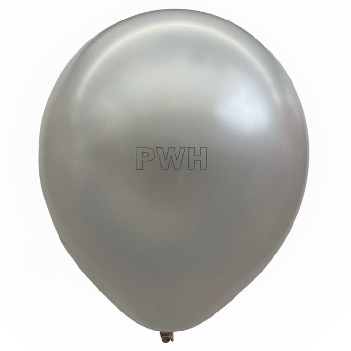9" Metallic Pearl Latex Balloons [1000 pcs pack] - Grey