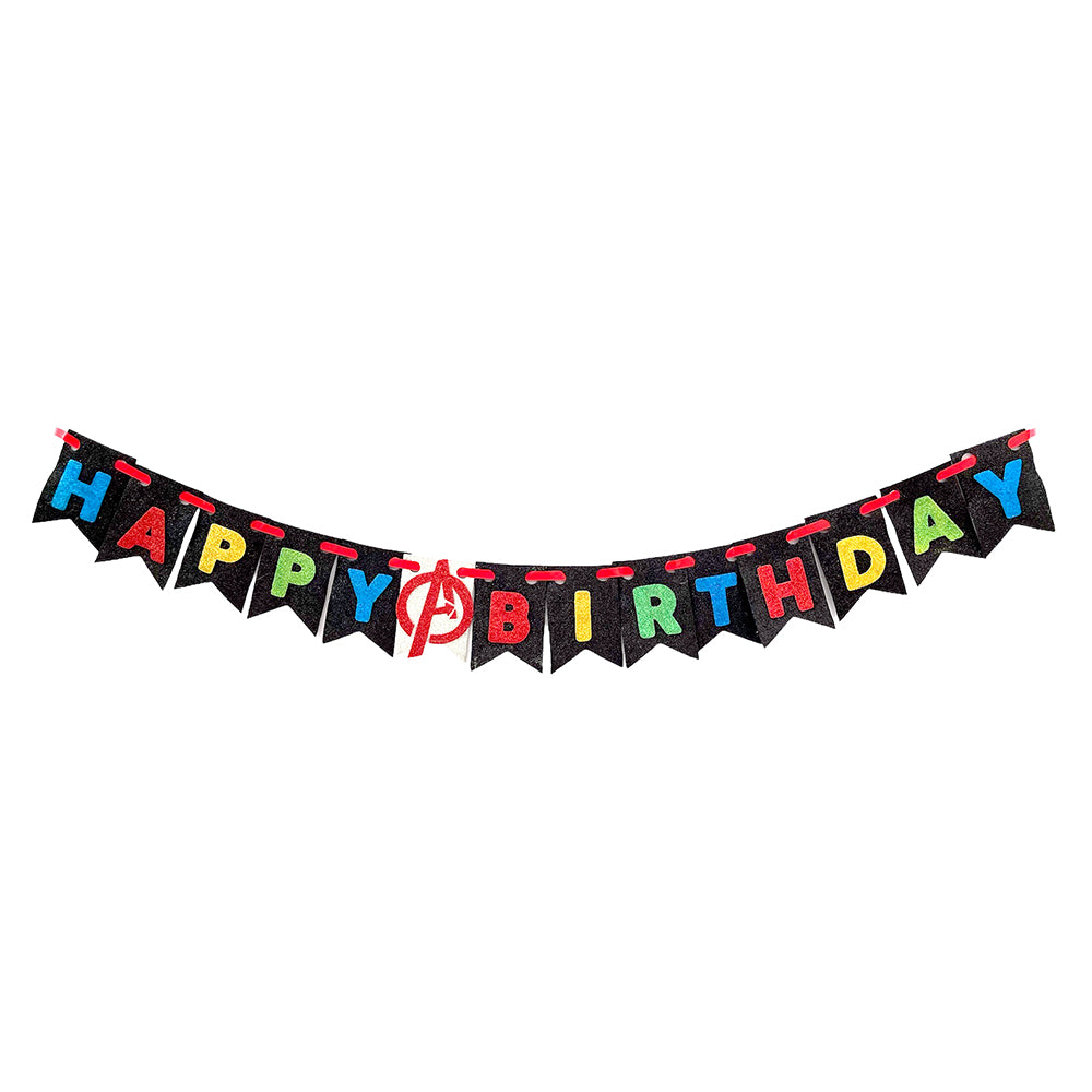 Avengers Eva Happy Birthday Banners - Party wholesale hub