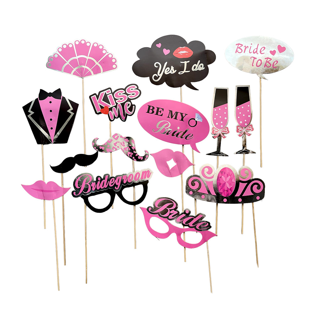 Bachelorette Bachelor Party Photobooth Props_12 Pcs_-Assorted Party wholesale hub