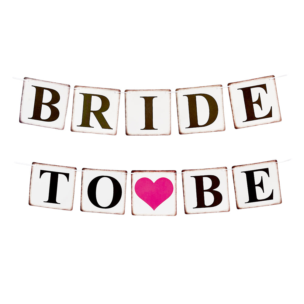 Bachelorette Bride to Be Wall Banner - White Party wholesale hub