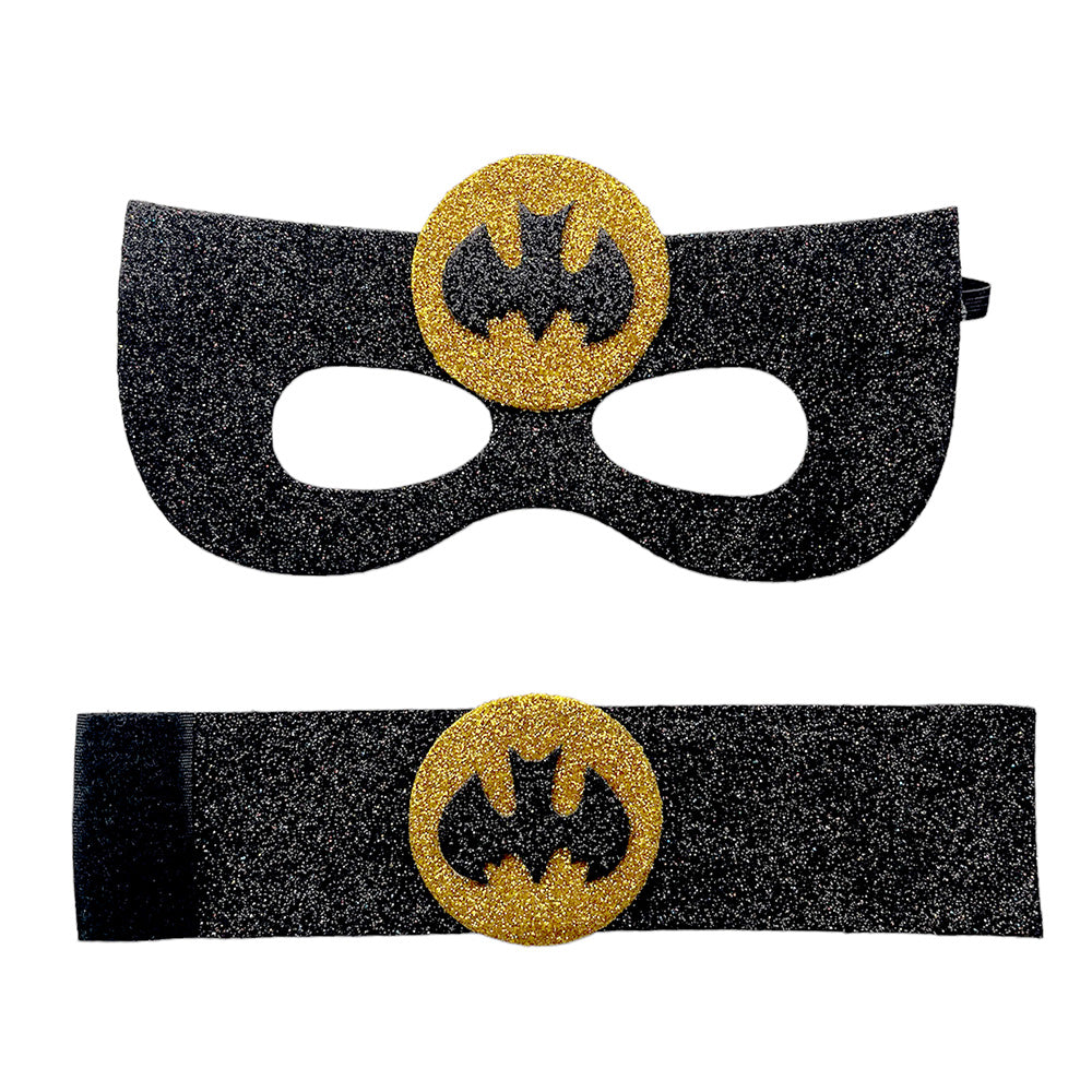 Batman Superheroes Mask and Wrist Bands Set - Party wholesale hub