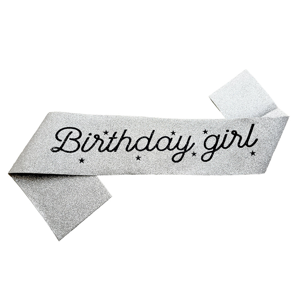 Birthday Girl Glitter Sash - Party wholesale hub