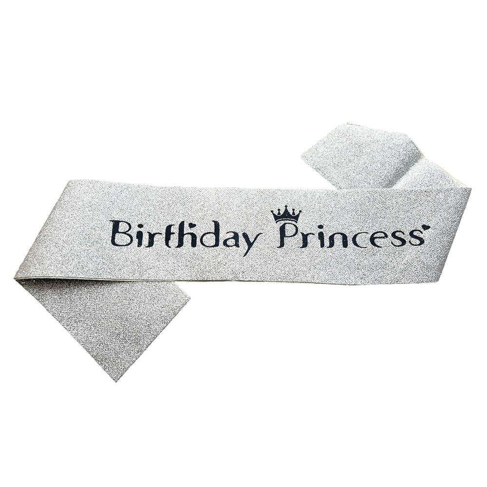 Birthday Princess Glitter Sash - Party wholesale hub