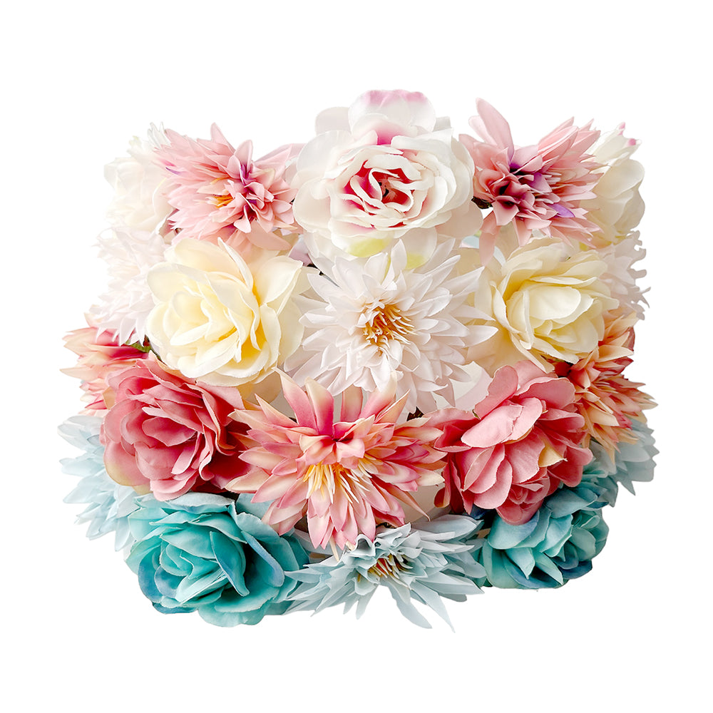 Bridal Rose Floral Tiara-Assorted Colors Party wholesale hub