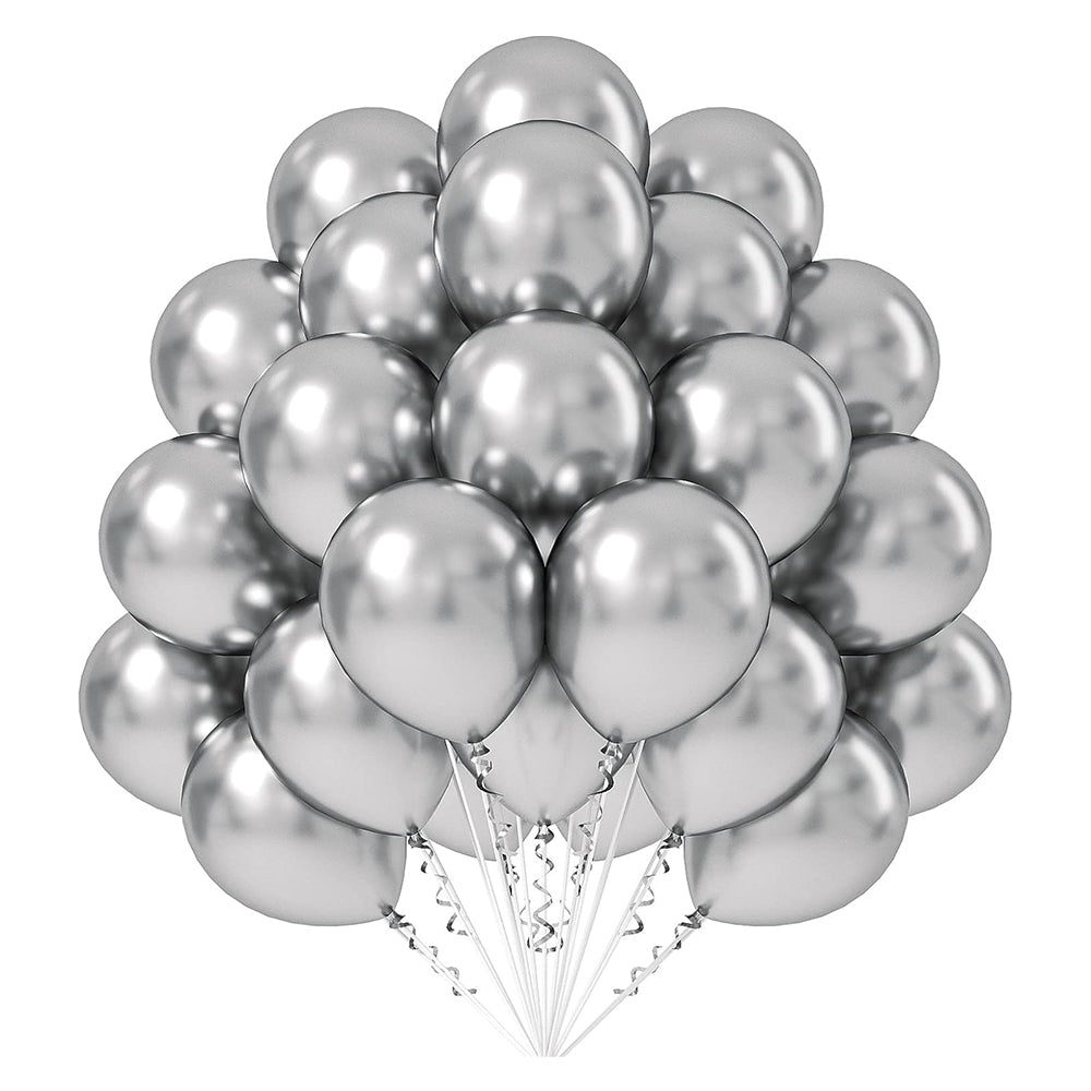 10" Chrome balloons - 50Pcs [ Golden,Silver,RoseGold ]