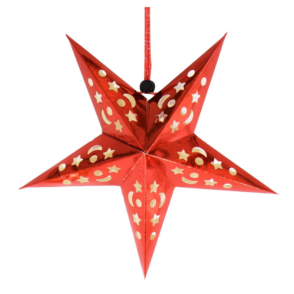 Christmas Hanging Paper Star Assorted Party wholesale hub