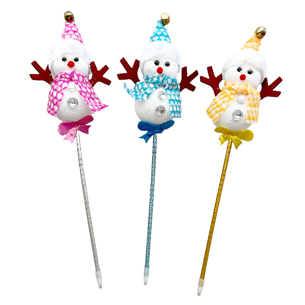 Christmas Snowman Pencil Toppers 1 Nos - Party wholesale hub