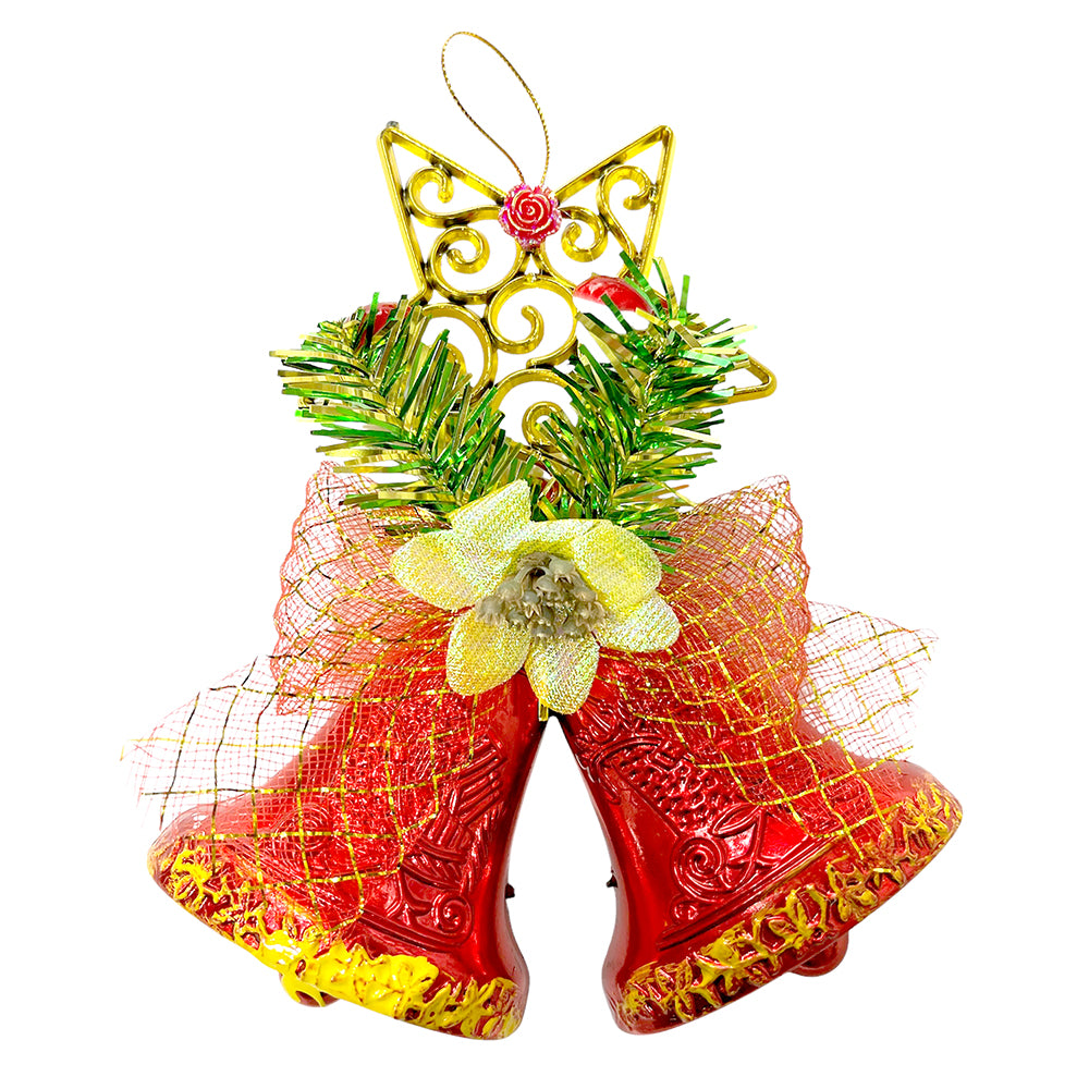Christmas Bells Hanging Ornaments Decoration for Tree / Doors- Assorted