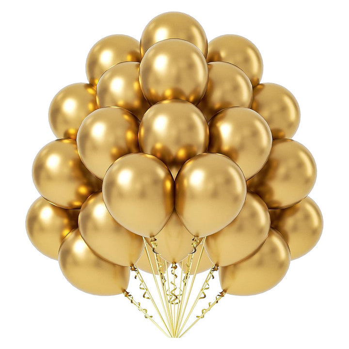 10" Chrome balloons - 50Pcs [ Golden,Silver,RoseGold ]