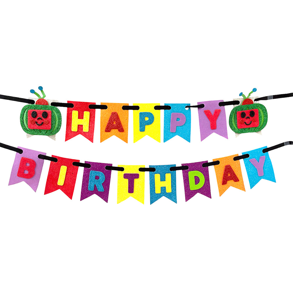 Cocomelon HAPPY BIRTHDAY Eva Wall Banner - Party wholesale hub