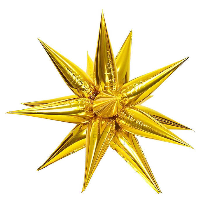 Cone Mylar Exploding Star Foil Balloon [1 Pcs] - Assorted Colors